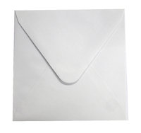 Kirjekuori neliö valkoinen 10kpl