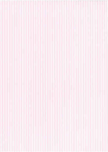 Designkartonki A4 Raita vaaleanpunainen 5ark