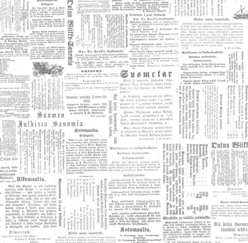 Lahjapaperi 70cm x 5m Sanomalehti valkoinen