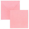 Kortti + kuori Lumo neliö vaaleanpunainen 5kpl+5kpl