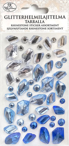 Glitterhelmitarralajitelma Jalokivi sininen