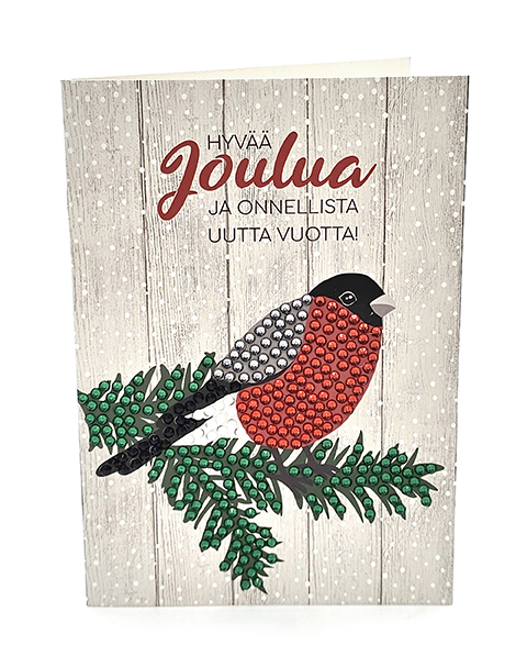Timanttimaalauskortti Punatulkku 5kpl