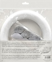 DIY-Huopakranssi valkoharmaa