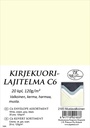 Kirjekuorilajitelma C6 Mustavalk. 20kpl
