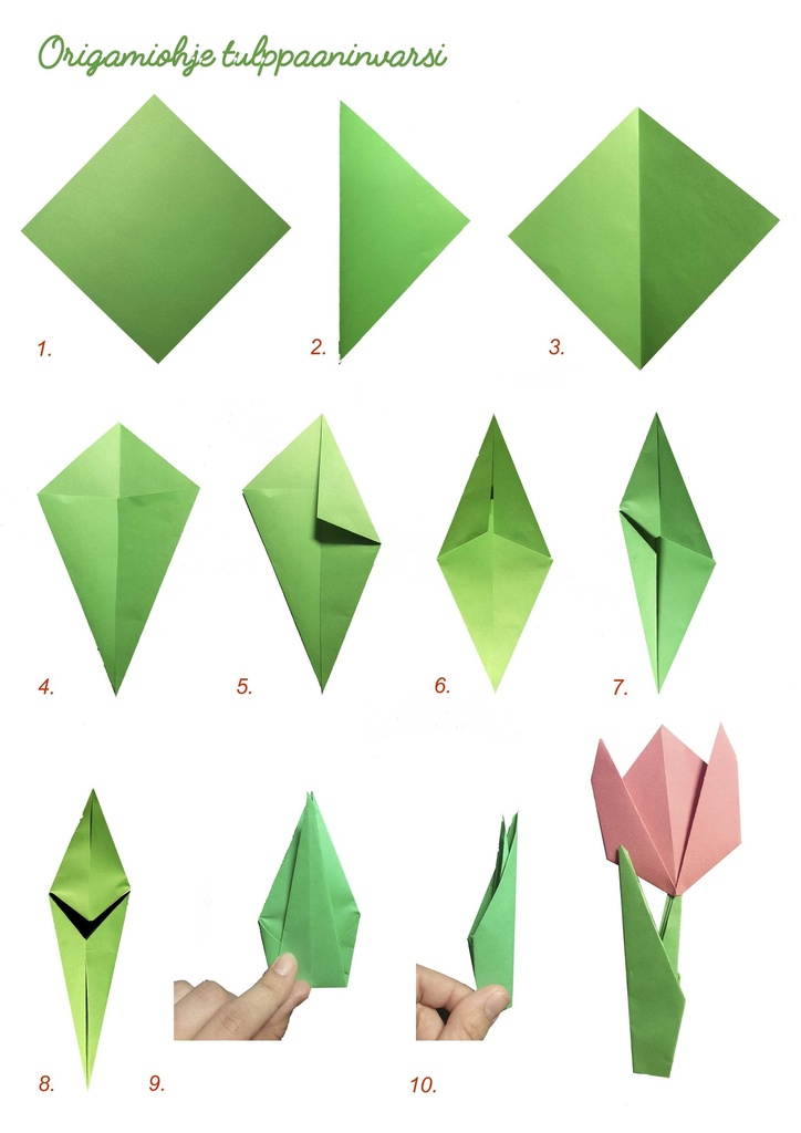 Origamipaperi neliö värilajitelma 100ark