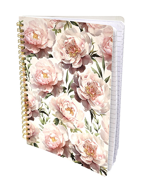 Kierrevihko A5 Pioni vaaleanpunainen 160 sivua (80 arkkia/lehteä)