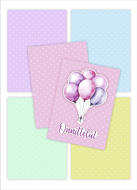 Kartonkilajitelma A6 Piste pastelli 20ark