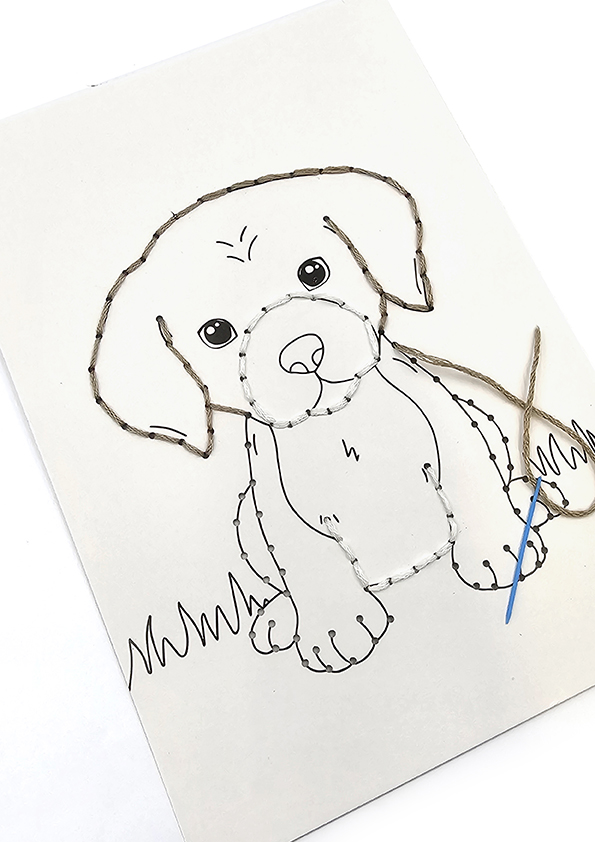 Ompelukuvat A5 Kissat ja koirat 4kpl