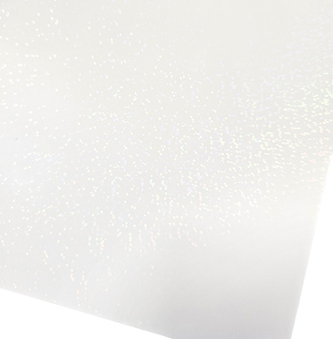 Vinyylitarra A4 hologrammi piste valkoinen 2ark