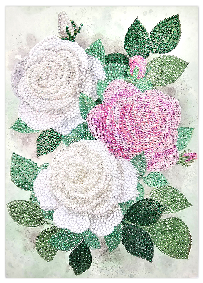 Timanttimaalaus A4 Ruusut