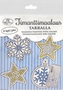 Diamond painting with sticker Stars and snowflakes 4pcs