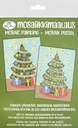 Mosaic painting A5 Christmas tree glitter