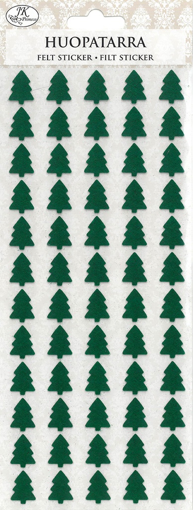 Felt sticker Spruces green