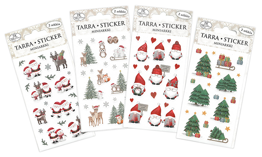 Mini sticker Christmas characters 2 sheets