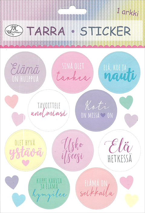 Sticker Sanonnat pastelli