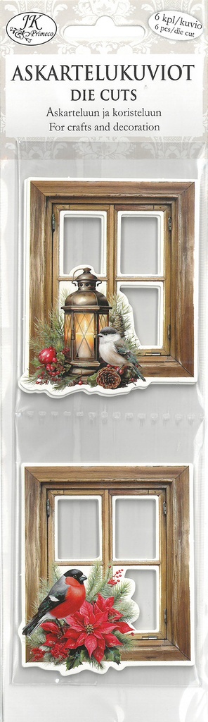 Die cuts narrow Windows brown