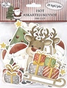Big die cuts Happy Christmas characters 25pcs