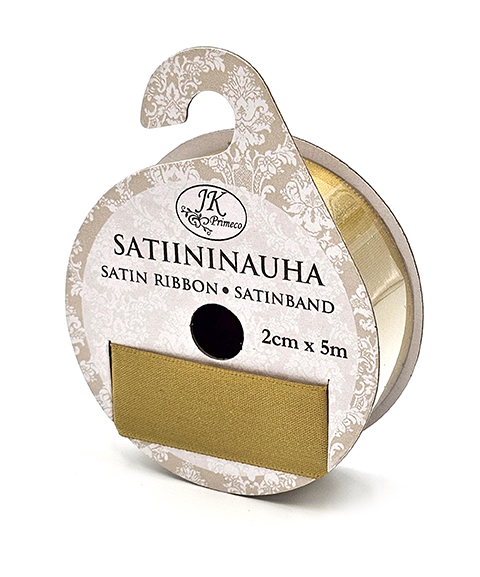 Satiininauha 2cm x 5m kulta