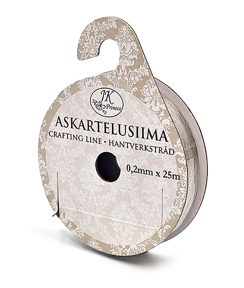 Askartelusiima 0,2mm x 25m kirkas