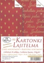 Card assortment A6 Joulu punainen kultafolio 20pcs