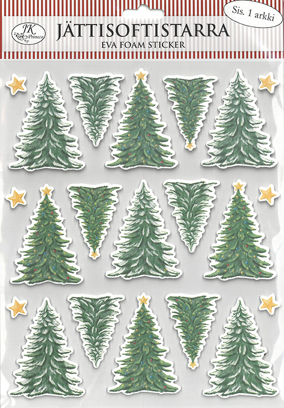 Giant eva foam sticker Spruces