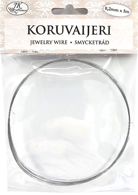 Koruvaijeri hopea 0,2mm x 5m