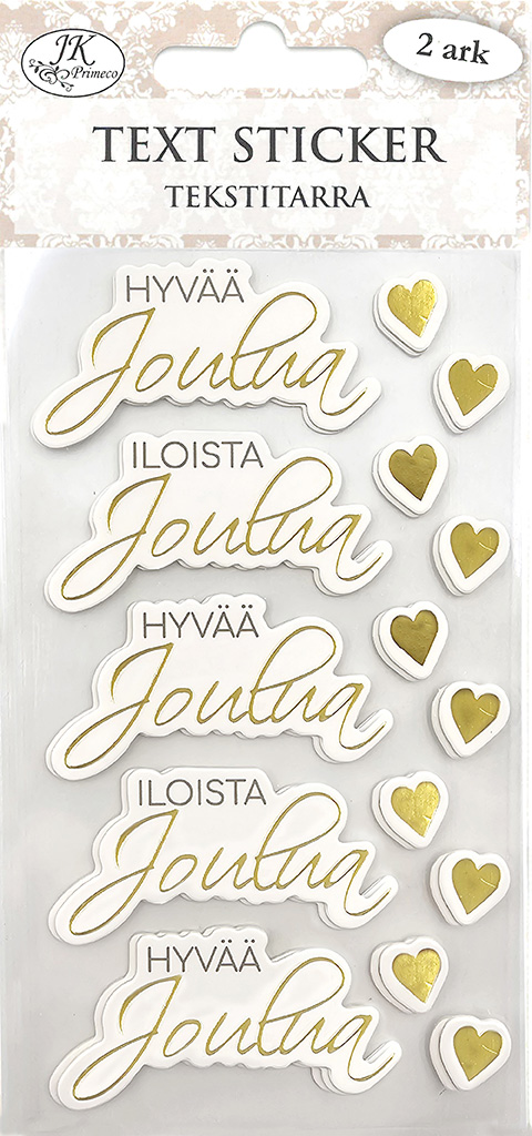 Text sticker Jouluteksti kulta 2 sheets