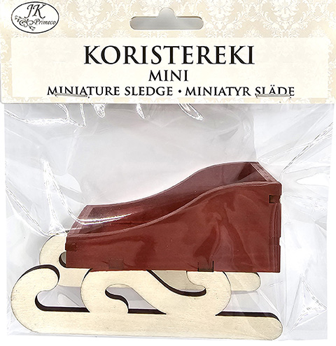 Miniature sledge red