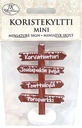 Koristekyltti mini punainen