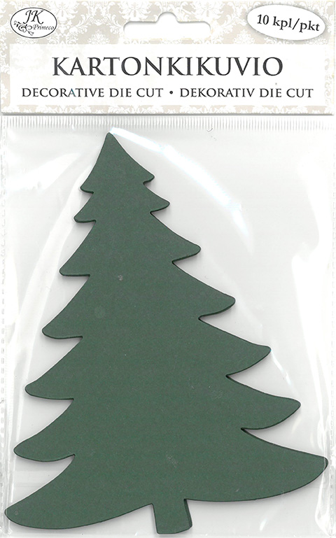 Decorative die cut Spruce green 10pcs