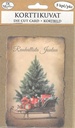 Die cut card Joulu nostalgia 5pcs