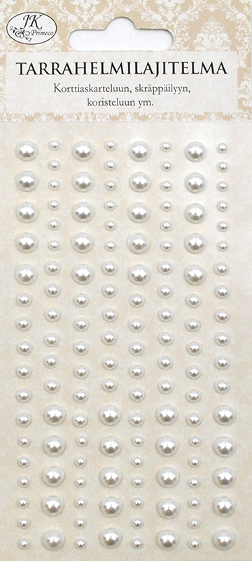 Pearl sticker assortment white
