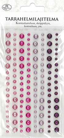 Pearl sticker assortment pink/lilac 