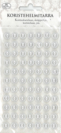 Decorative pearl sticker white       