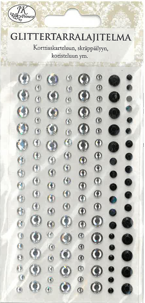 Rhinestone sticker assortment clear/silver