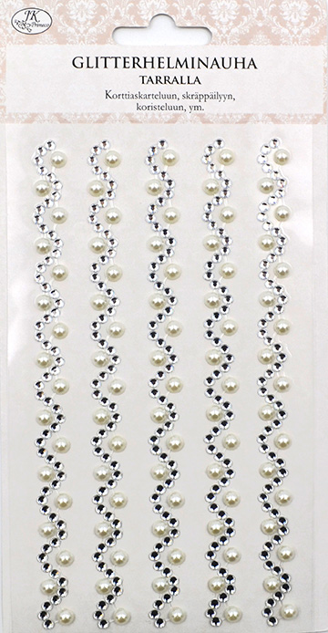 Rhinestone sticker ribbon Elegance