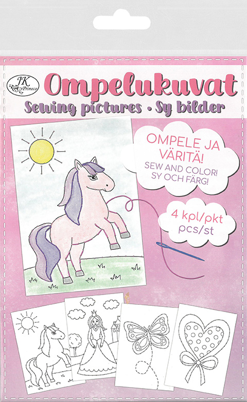 Ompelukuvat A5 Satumaa 4kpl