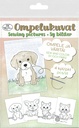 Sewing pictures A5 Cats and dogs 4pcs