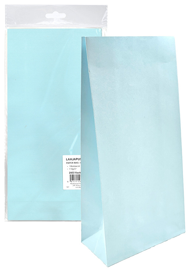 Paper bag light blue 10pcs