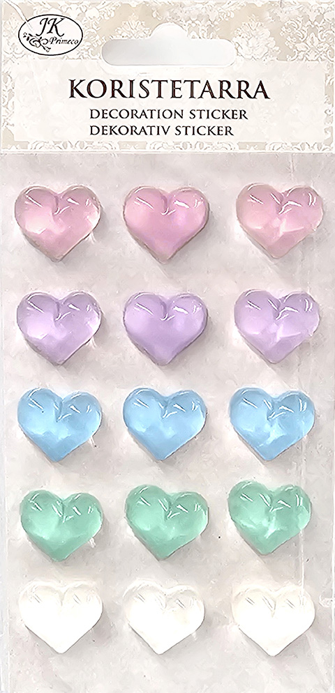 Decoration sticker Heart pastel