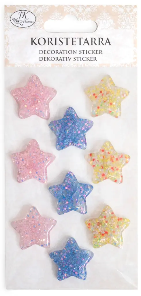 Decoration sticker Star pastel
