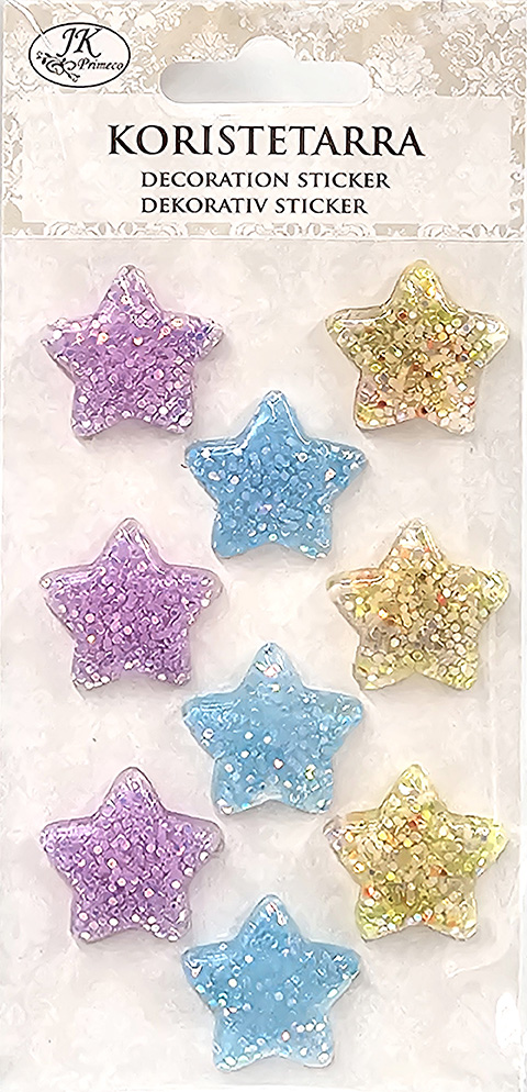 Decoration sticker Star pastel