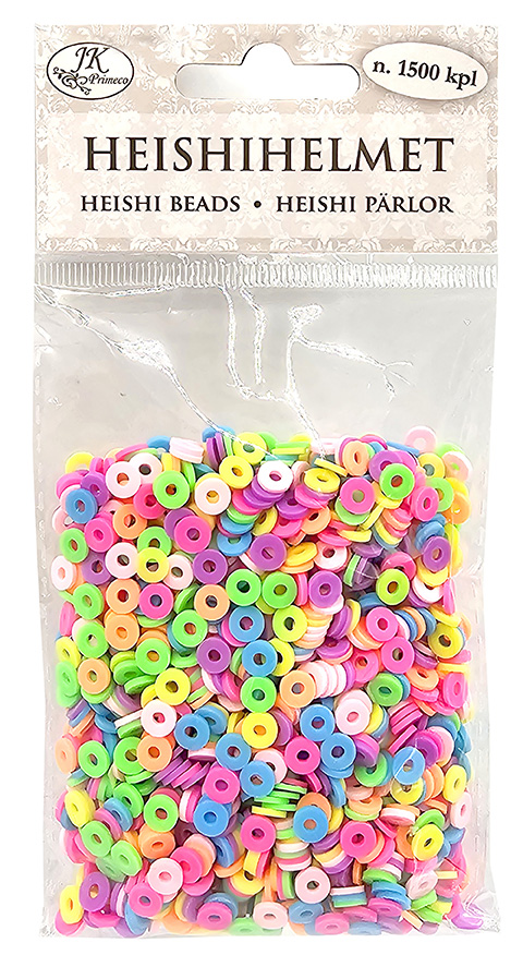 Heishi beads neon 1500pcs