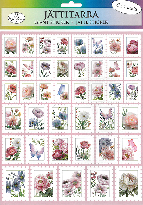 Giant sticker Stamps flowers