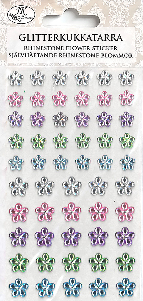 Rhinestone sticker flower color assortment