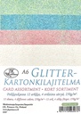 Glitterkartonkilajitelma A6 pastelli 12ark