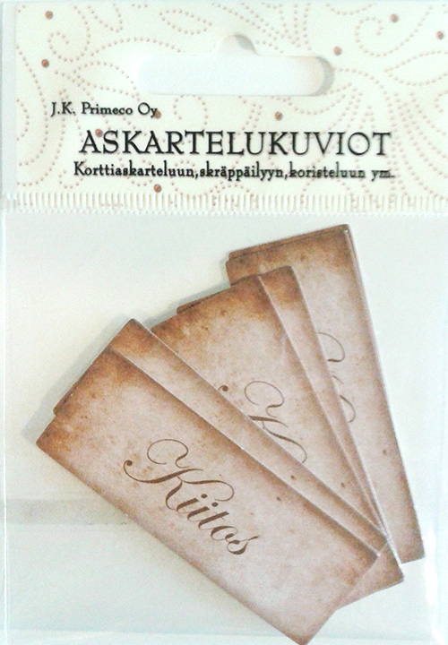 Die cuts Kiitos nostalgia 6pcs