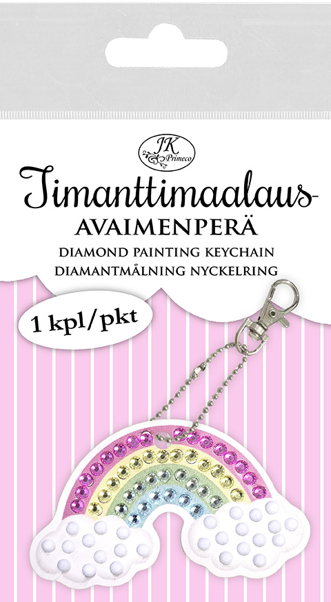 Diamond painting keychain Rainbow