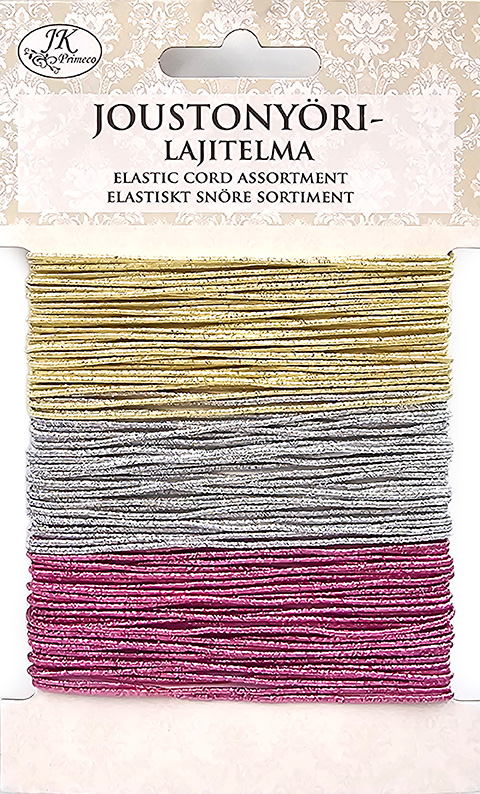 Elastic cord assortment glitter