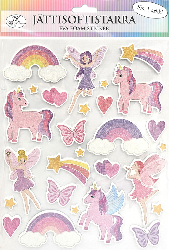 Giant eva foam sticker Lilac/pink